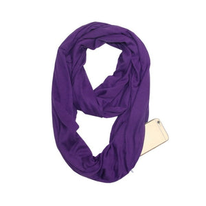 Winter Infinity Scarf With Hidden Pockets