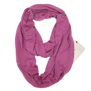 Winter Infinity Scarf With Hidden Pockets